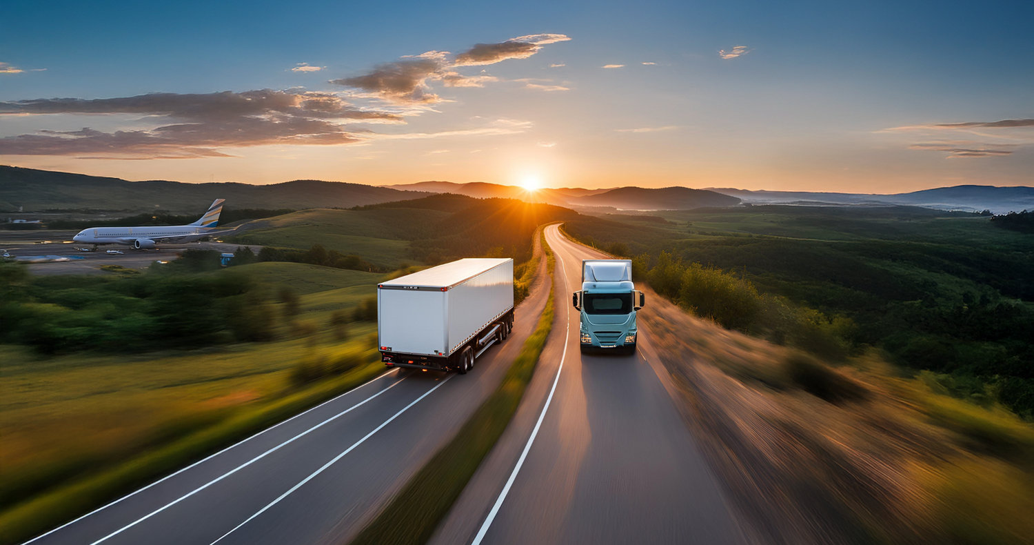 MBL delivery on the road at dusk